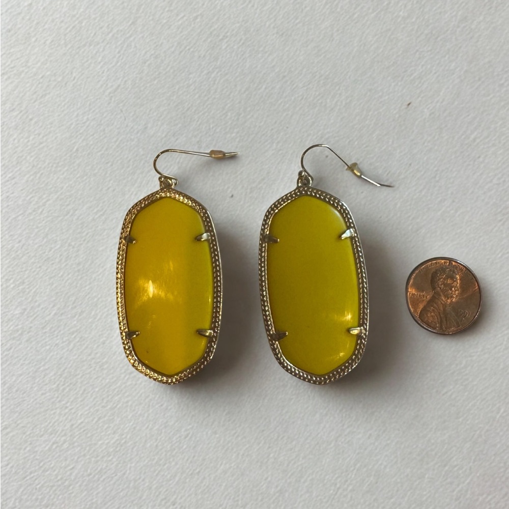 Yellow Kendra Scott Dangle Earrings